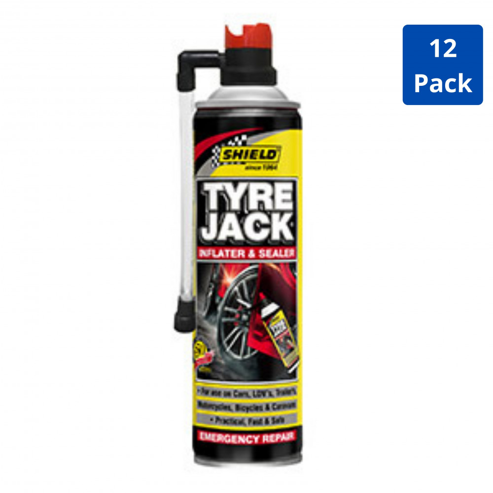 Tyre Jack Emergency Tyre Inflator 340ml 12 Pack
