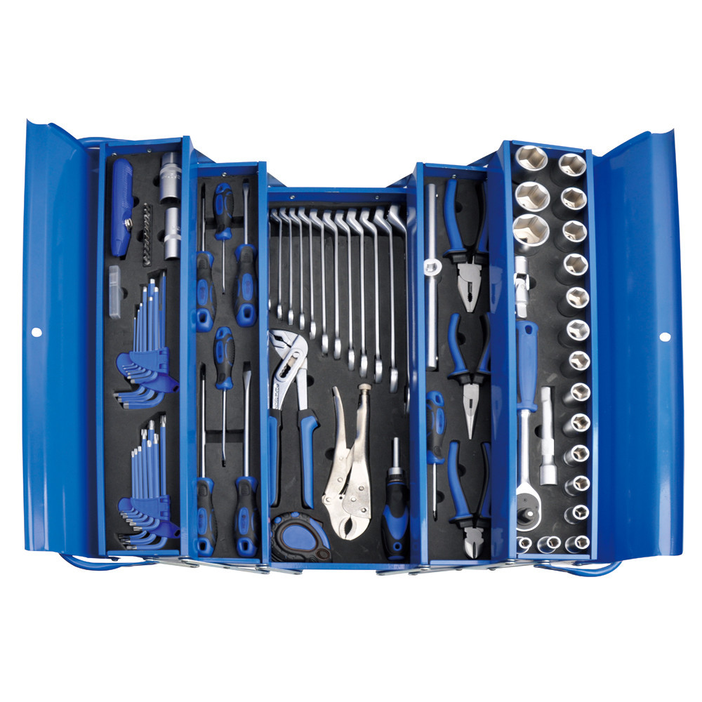 85 Pc Toolkit - 5 Tray Metal Cantilever Box
