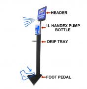 Handex Hand Sanitiser - 1L Dispenser Stand