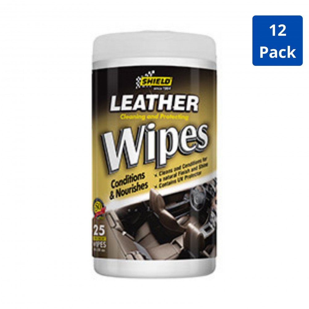 Leather Wipes (20 Wipes Per Bucket) 12 Pack