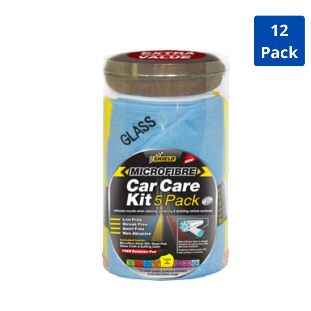 Microfibre Car Care Kit 5 Pack (12 Packs)
