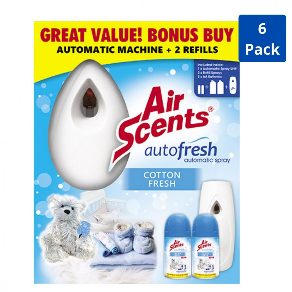 Auto Fresh Automatic Spray Unit Value Pack - Cotton Fresh (6 Pack)