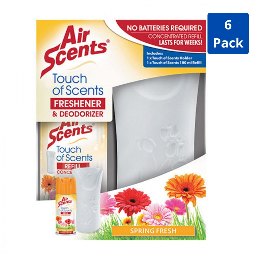 Touch Of Scents Freshener & Deodorizer Spring Fresh (6 Pack)