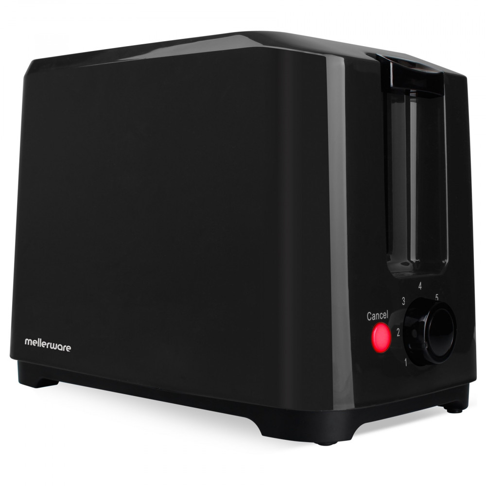 Toaster 2 Slice 750W Cool Touch Black