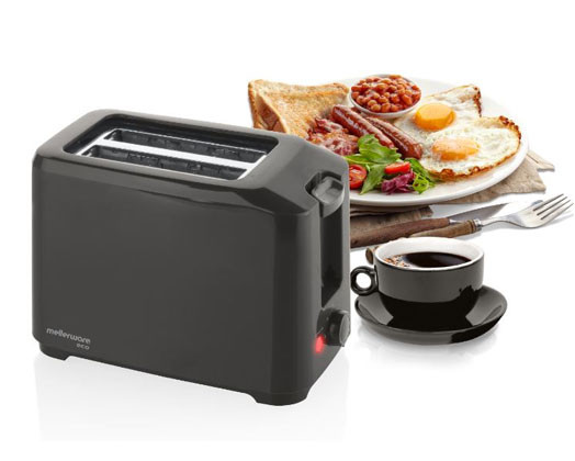 Toaster 2 Slice 750W Cool Touch Black