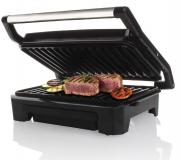 800W Panini Press 2 Slice Stainless Steel Black Grill Plate 
