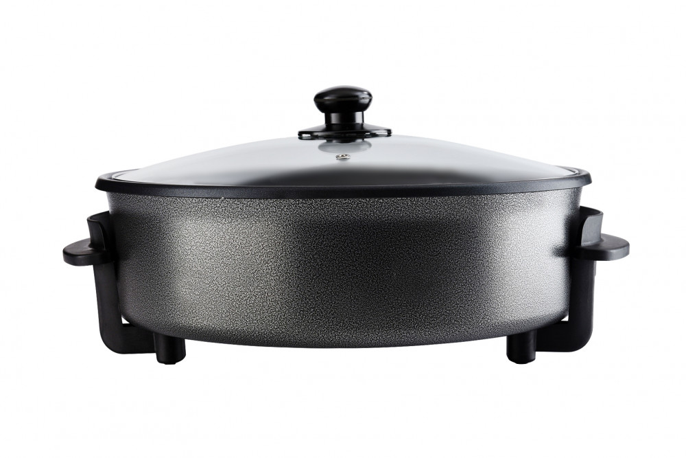 35cm 1500W Frying Pan Electric Non-Stick Black 