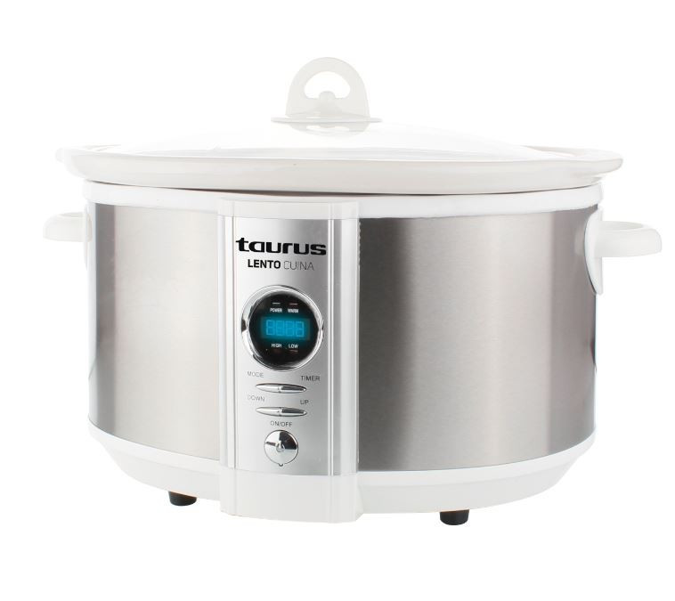 6.5L 320W Slow Cooker Digital Stainless Steel Brushed 