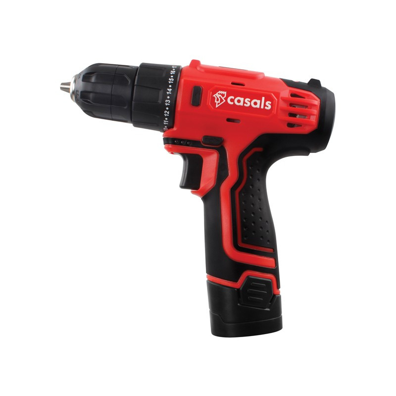 10mm 12V Drill Cordless With Extra Battery Plastic Red