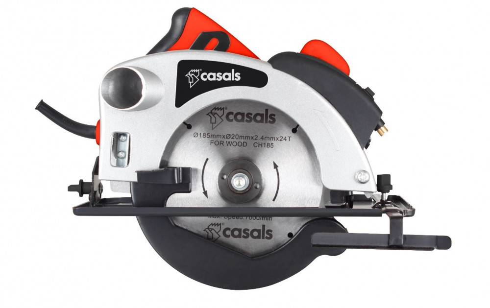 1200W 184mm Circular Saw With Laser Light Plastic Red