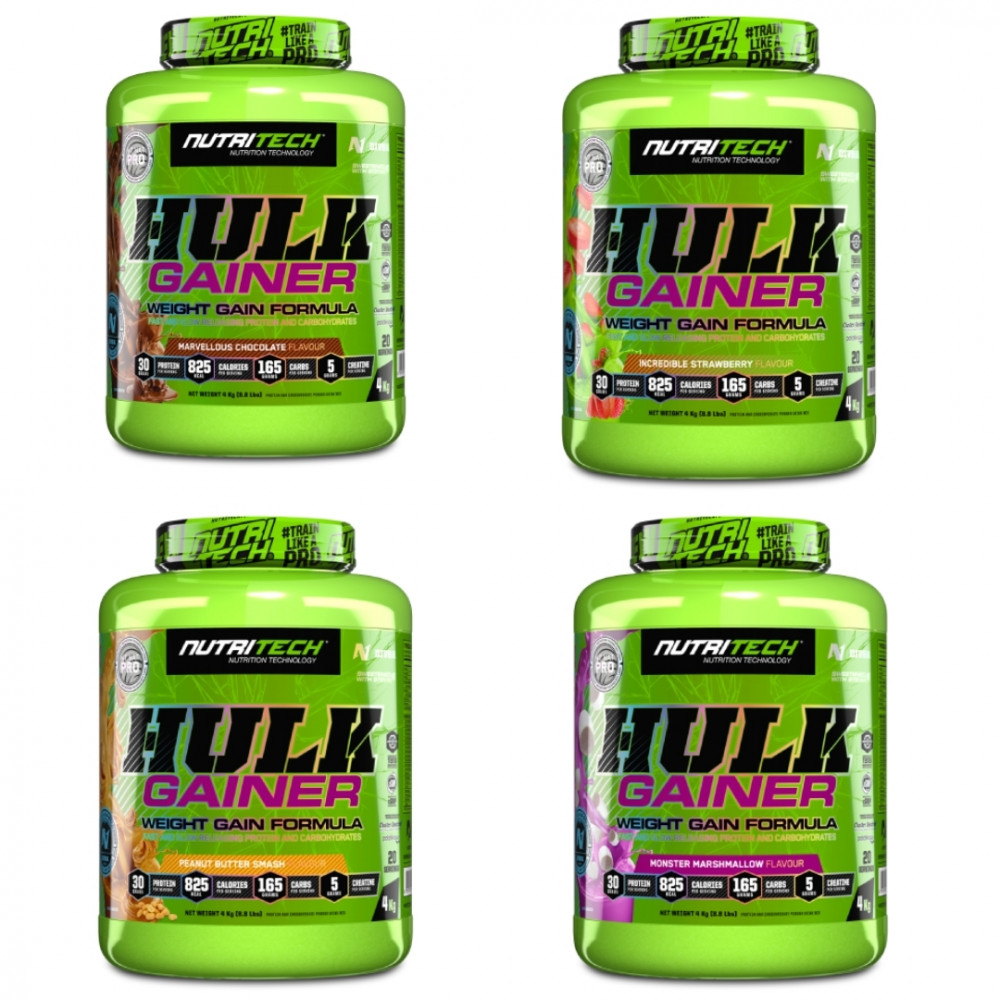 Hulk Gainer 4KG Various Flavours