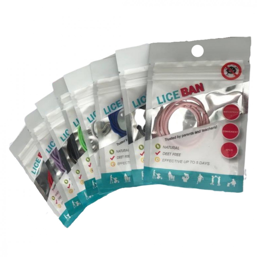 Lice Ban Elastics 4 Pack For Human Hair