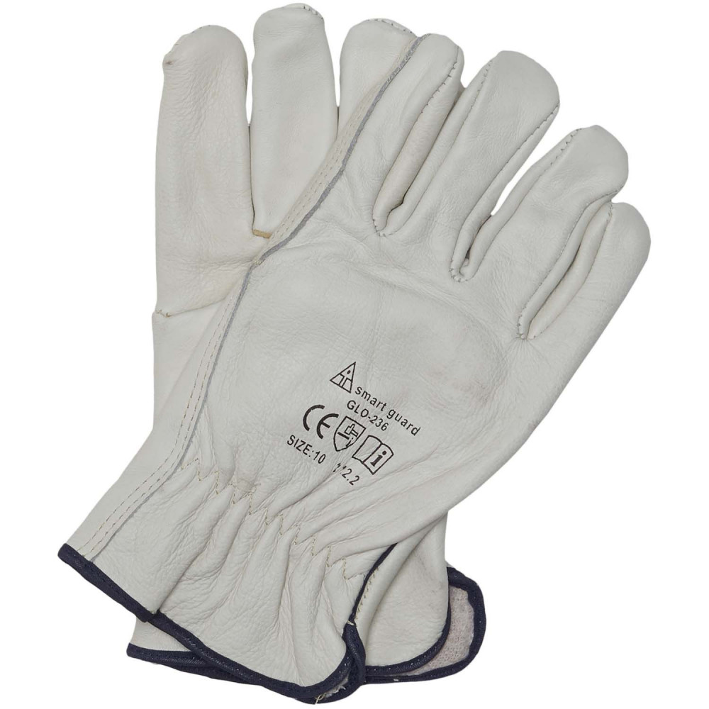 Full Grain White Cowhide VIP Gloves