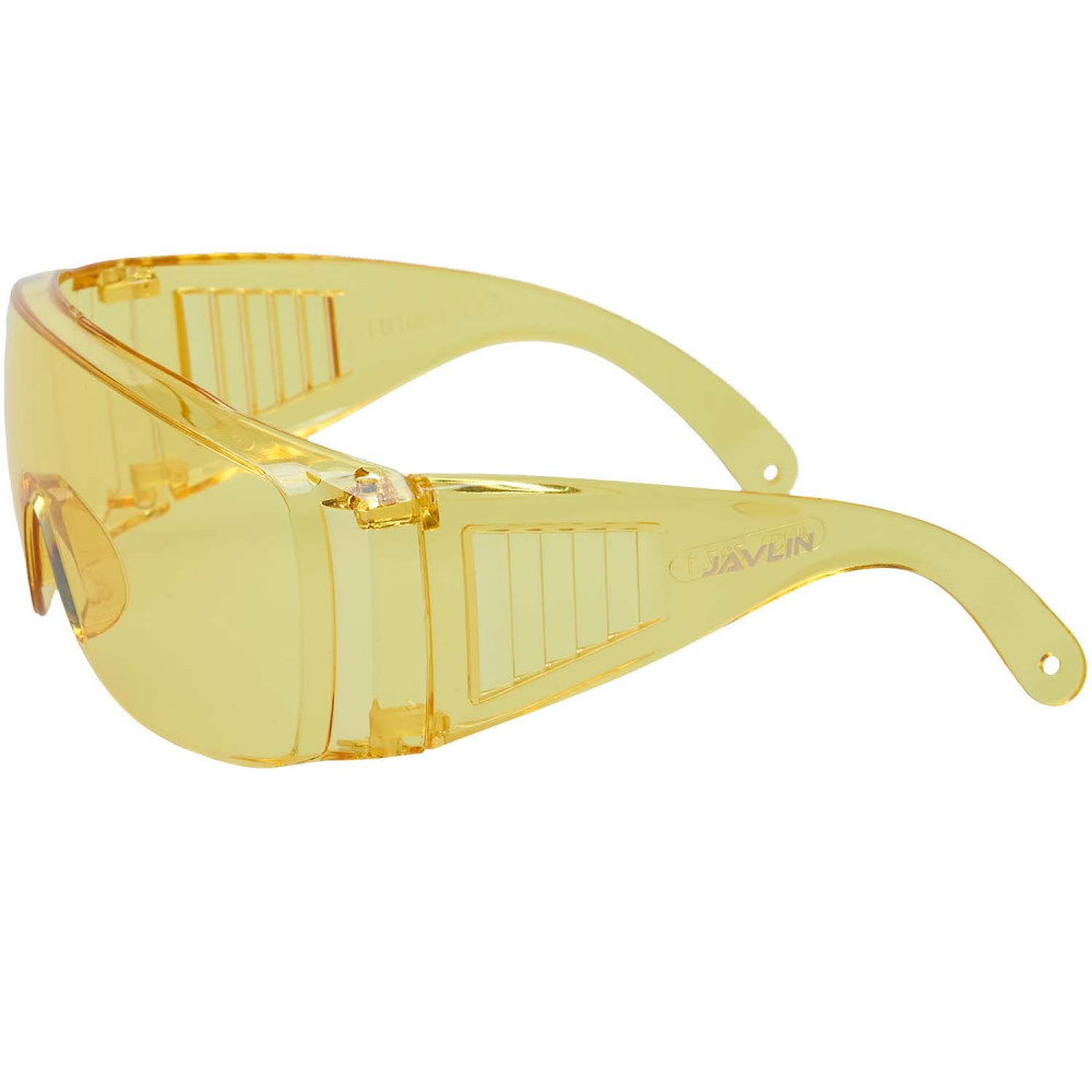 Wrap Around Anti Scratch Spectacles Amber Lens
