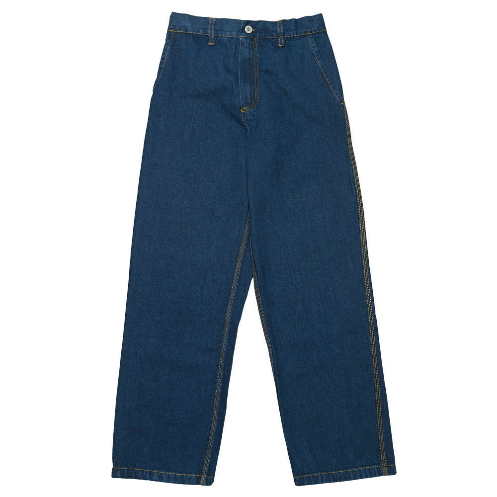 Stone Washed Heavy Duty Denim Conti Trousers