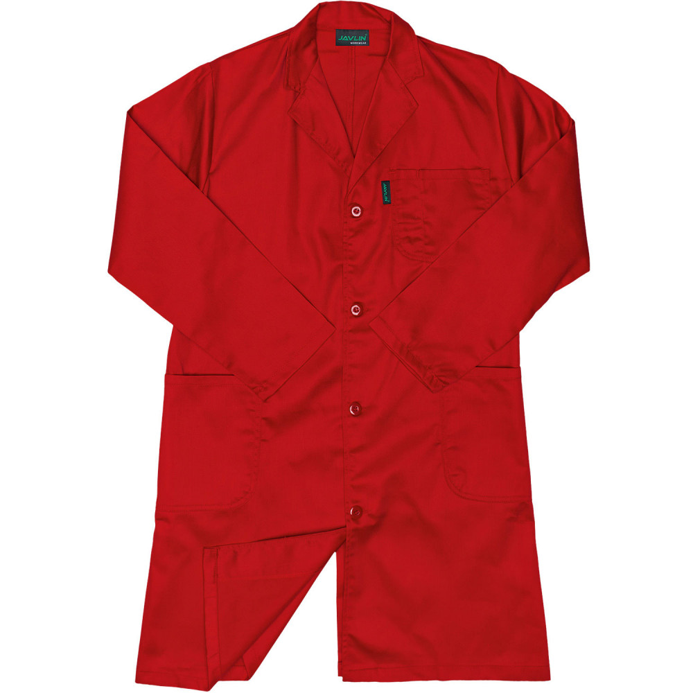 Polycotton Dust Coat - Red