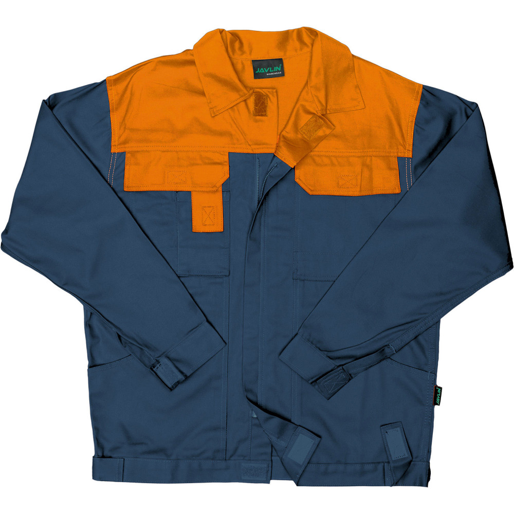 Two Tone Conti Jacket - Navy & Orange