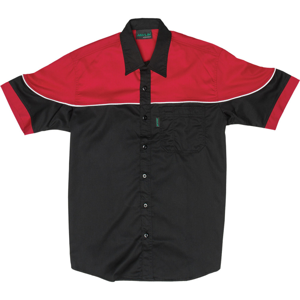 Two Tone Racing Shirt - Black & Red