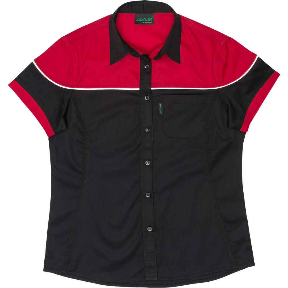 Women's Two Tone Racing Shirt - Black & Red