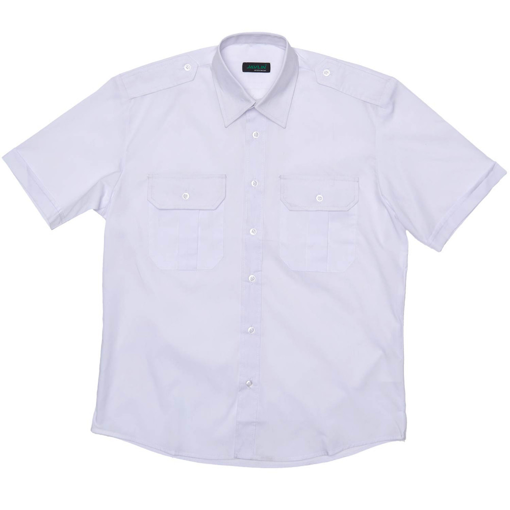 Short Sleeve Pilot Shirt - White