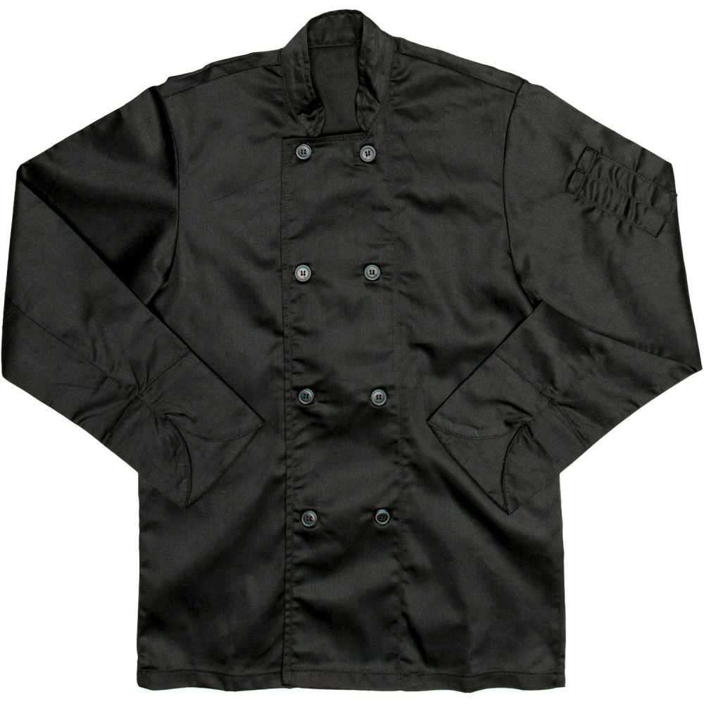 Long Sleeve Chef Jacket - Black