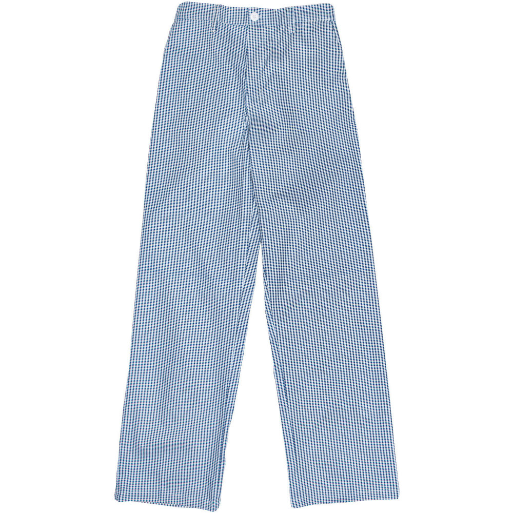 Chef Trousers - Blue & White Check Print