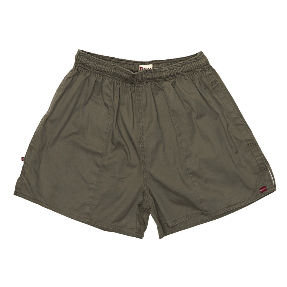100% Cotton Rugby Shorts - Olive