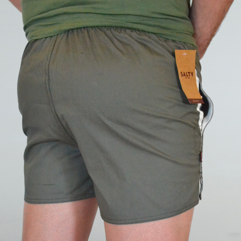100% Cotton Rhino Twill PT Rugby Shorts  - Olive