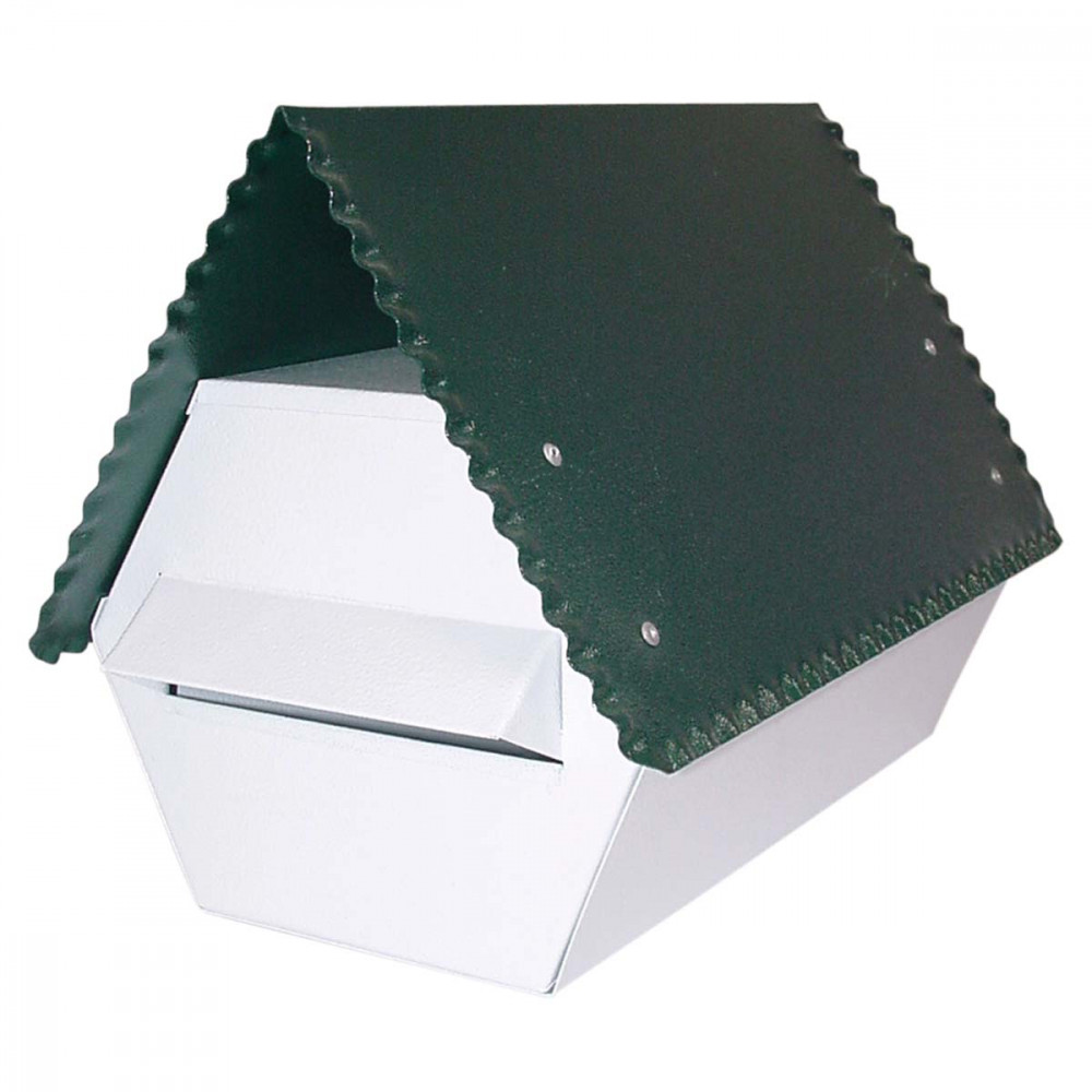 Galvanised Letterbox - Green