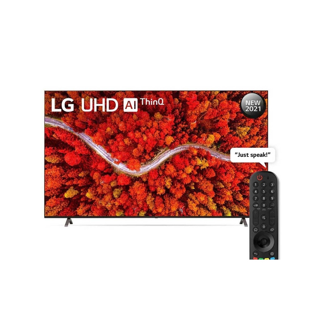 LG 4K UHD 82 Inch 80 series, a7 Gen4 AI Processor 4K, Cinema HDR, Dolbty Atmos, Cinema Screen, Magic Remote & Arabic AI