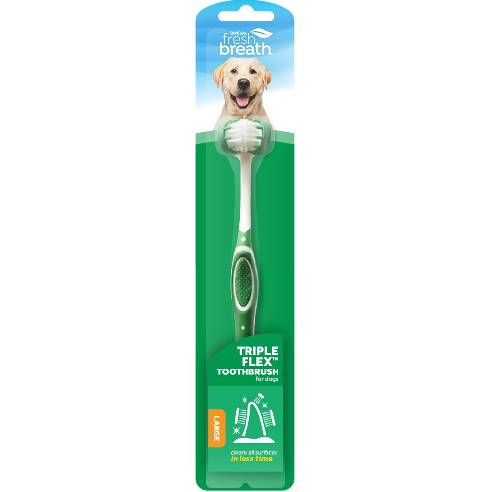 Triple Flex Toothbrush For Dogs - Large