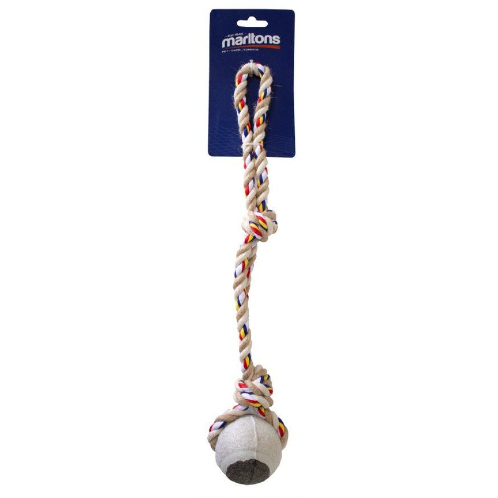 Rope Toy 52cm With Tennis Ball