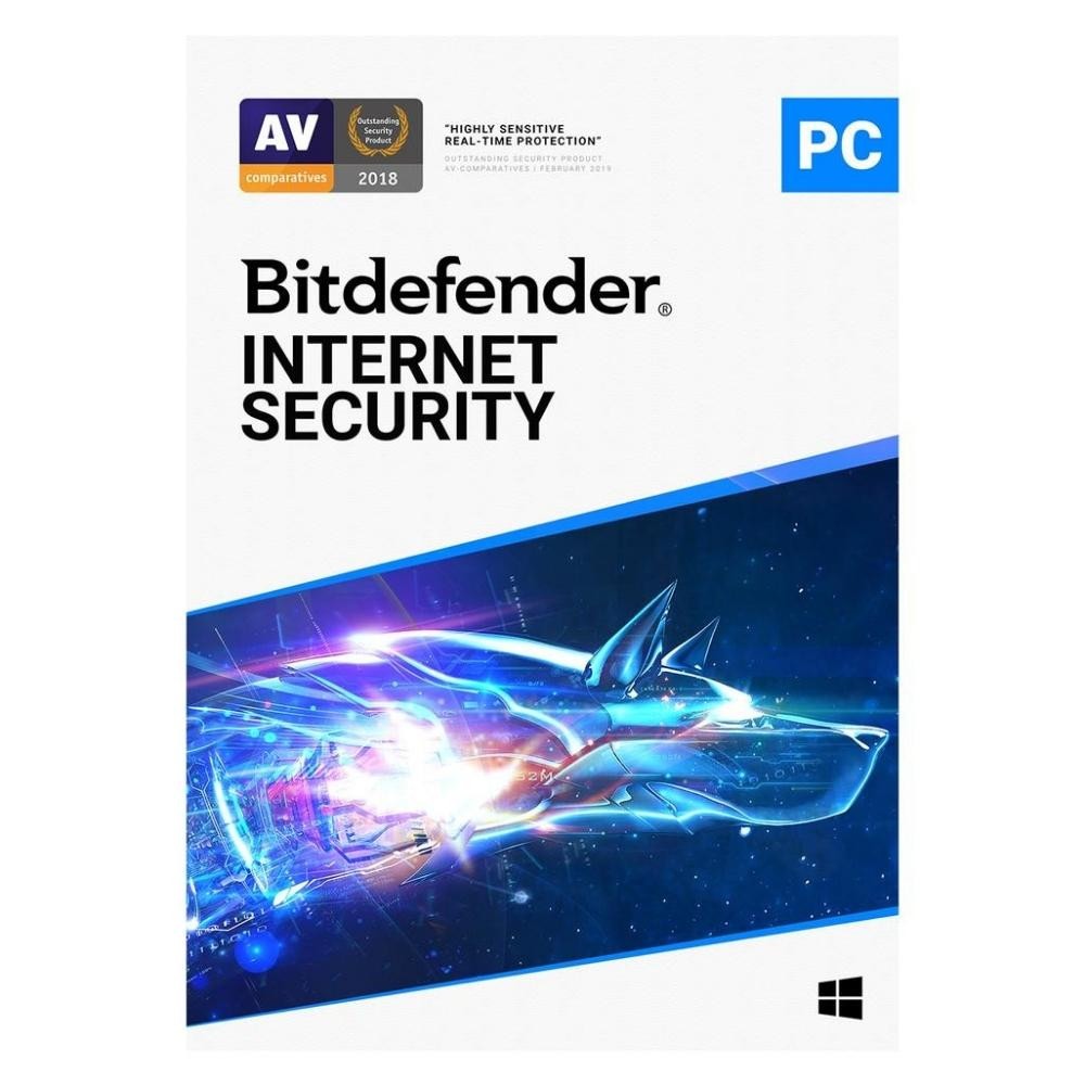 Bitdefender Internet Security - 2 Device - 1 Year - Best Security Against Internet Threats on Windows -