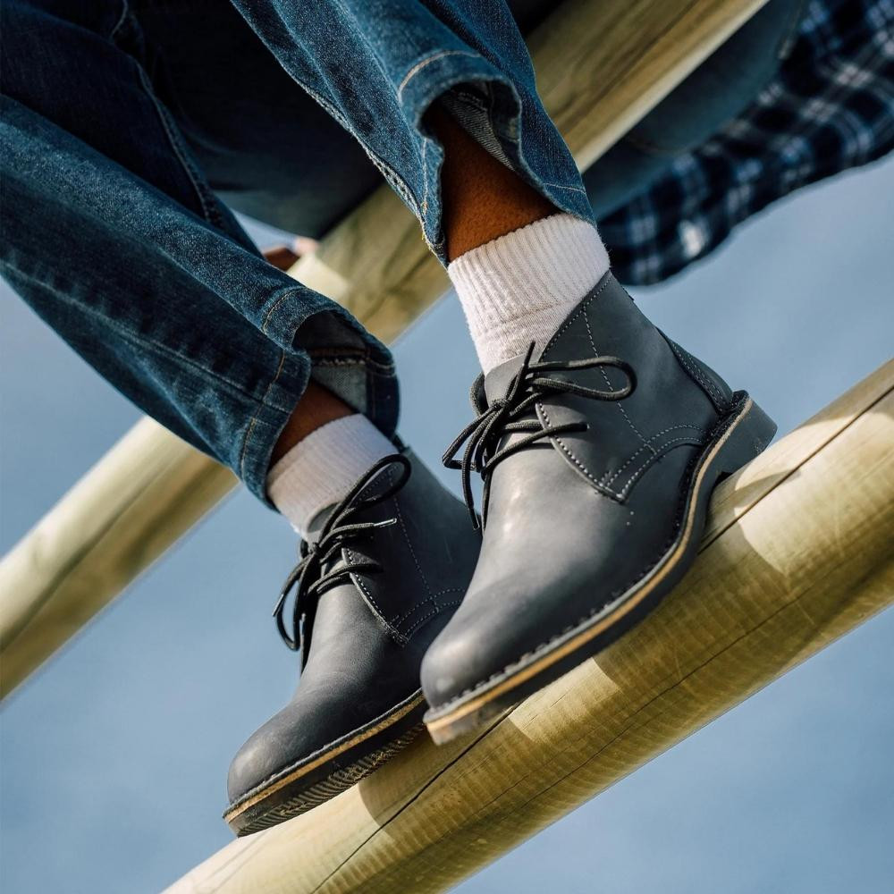 Chukka Boot Charcoal Upper And Sole