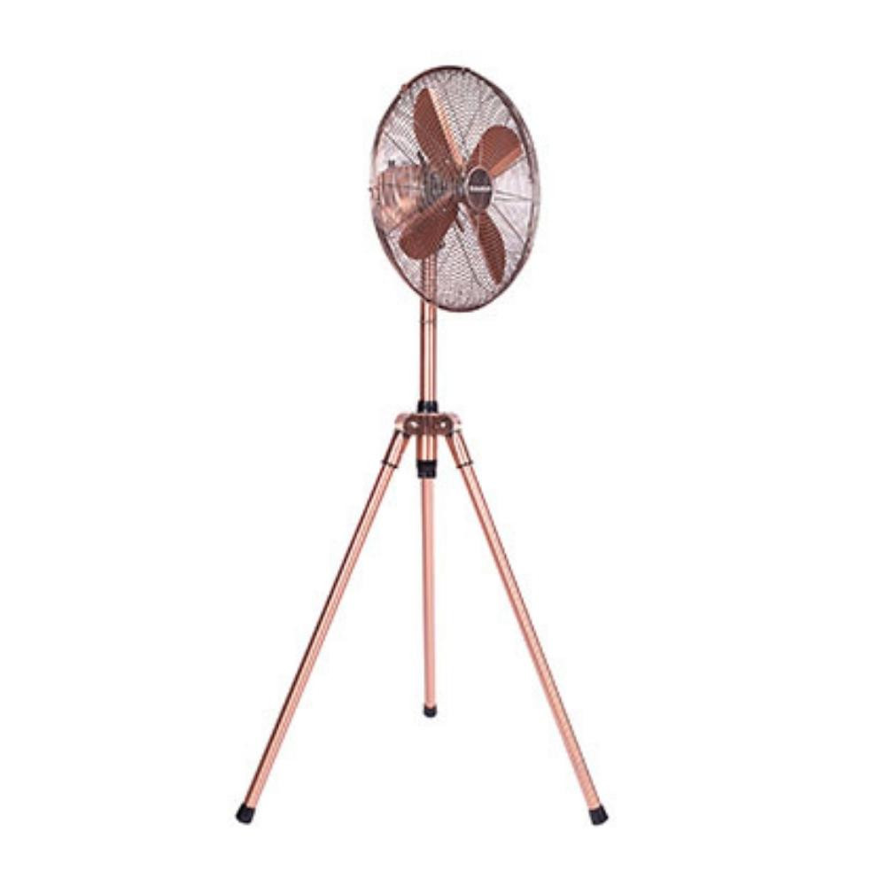 50W 3 Speed Height Adjustable Pedestal Fan 40cm - Steel Copper