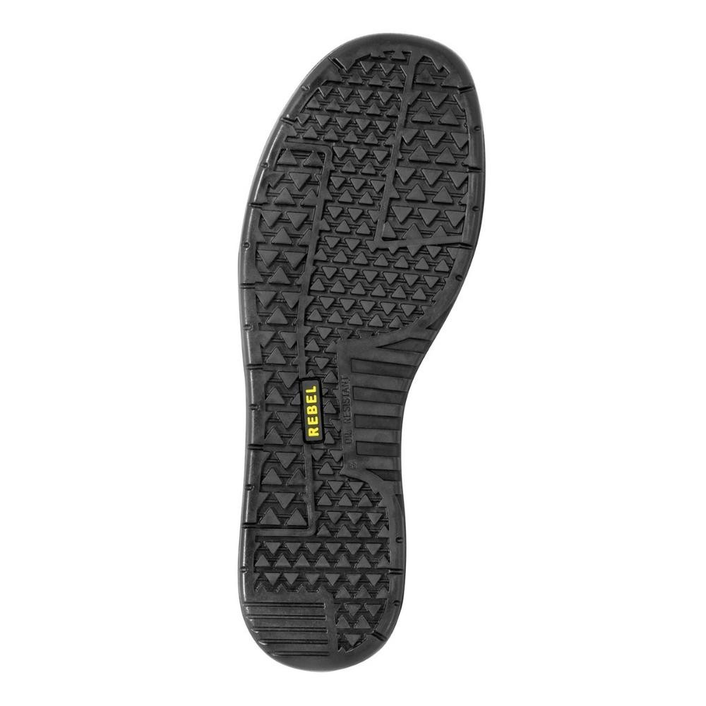 Lo Top Black Sneaker Shoe Steel Toe Cap
