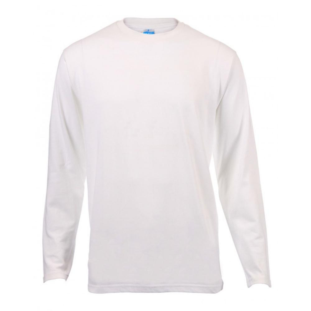Long Sleeve Unisex T-Shirt 180gm - White