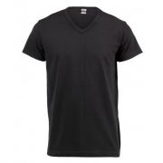 V-Neck Unisex T-Shirt 160gm - Black