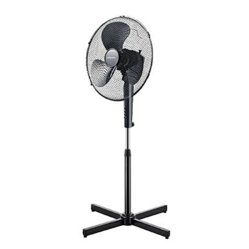 40cm 45W 3 Speed Pedestal Fan Plastic Black