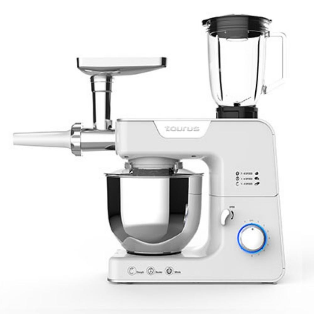 5.2L 1000W  Cuina mestre Kitchen Machine With Jug Blender And Meat Mincer White