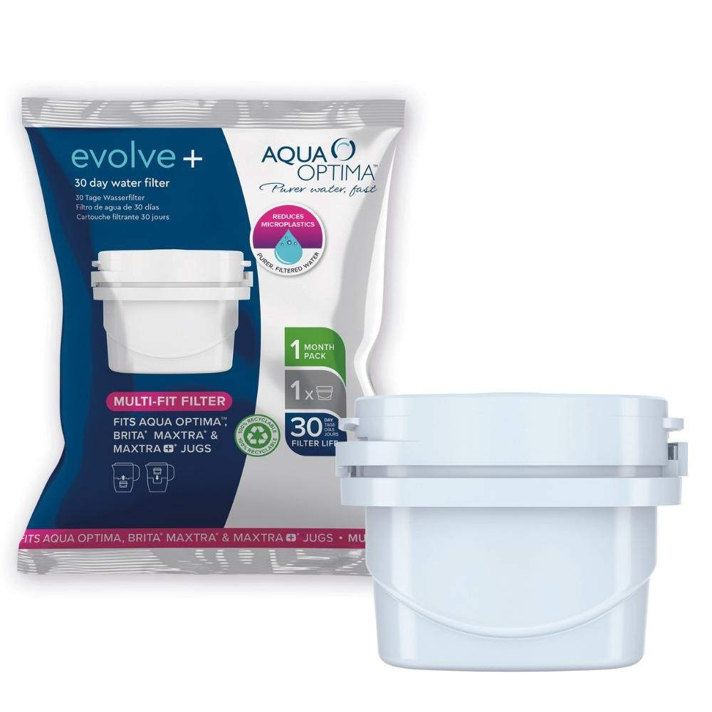 30 Day Evolve+ Aqua Optima Filter Single Plastic White