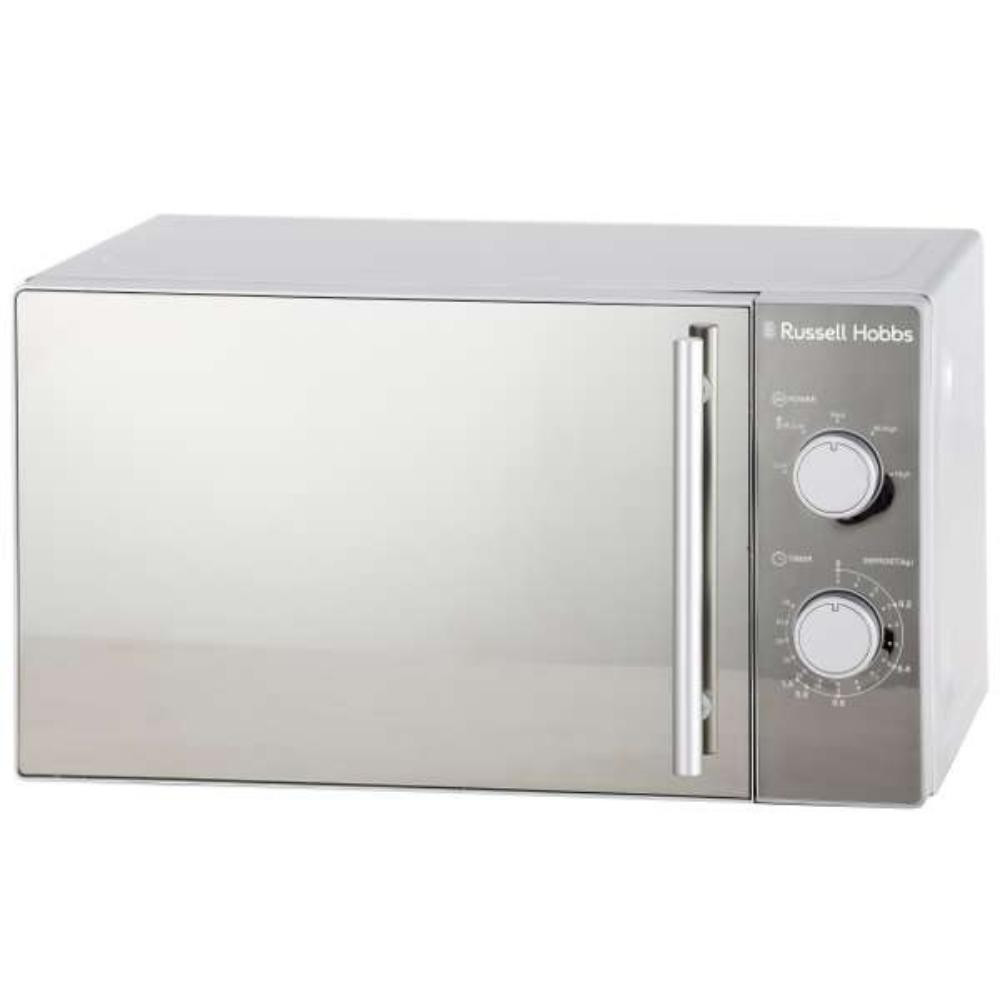 20L Manual Microwave - Silver Mirror Finish