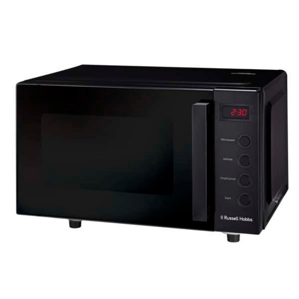 20L Flatbed Electronic Microwave Black
