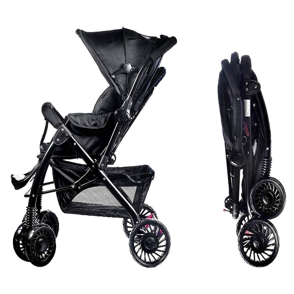 Delux Buddy Baby Stroller - Black