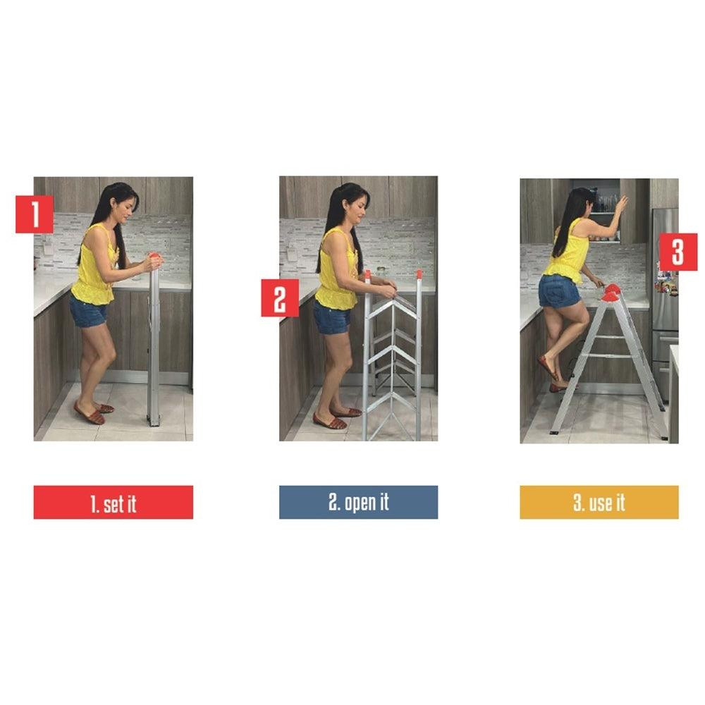 Fold a Step Ladder (4 Steps)
