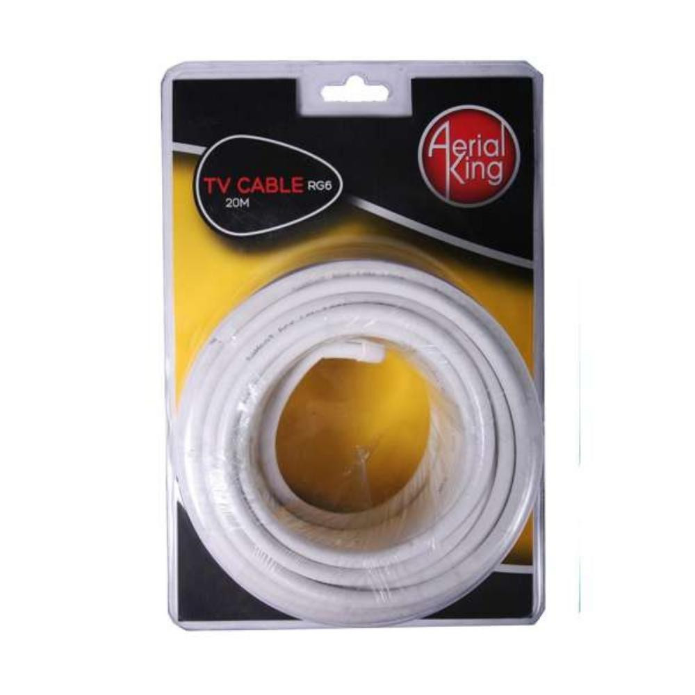 Cable  RG6 White (20m) Retail