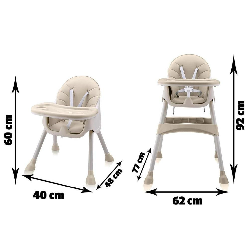 Baby Feeding Highchair - Cream