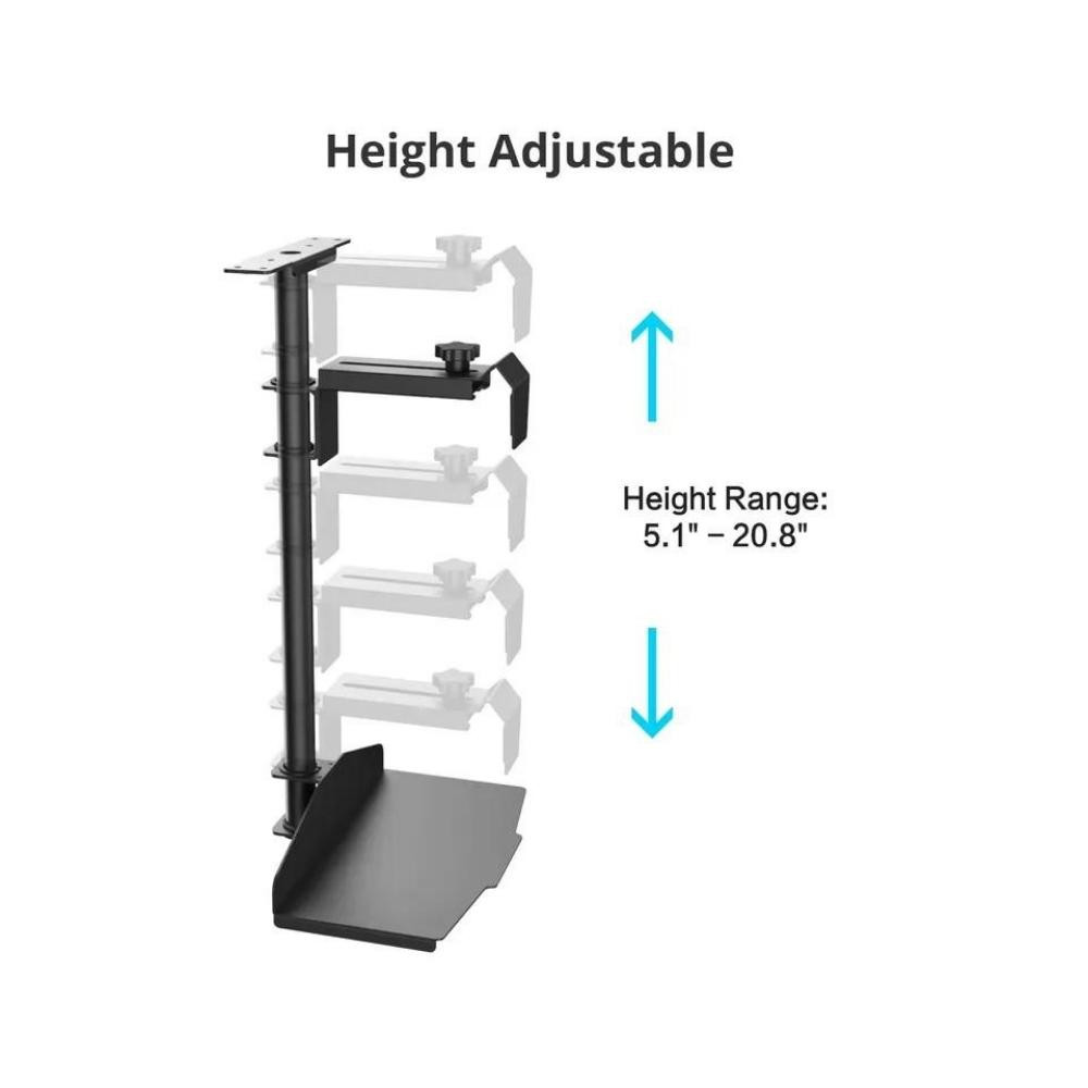 Height Adjustable CPU Holder - Black