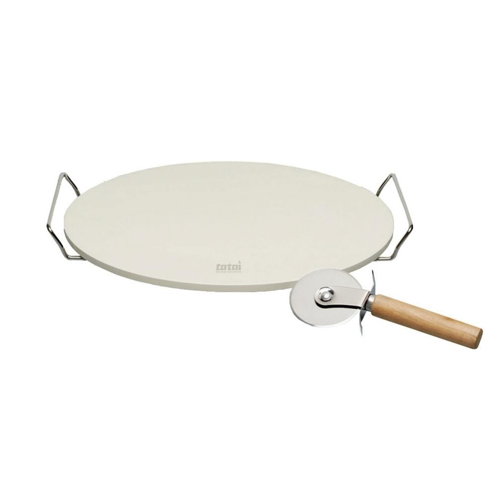 30CM Pizza Stone With Cutter