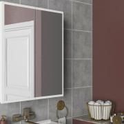 Kayla White Bathroom Mirror Cabinet
